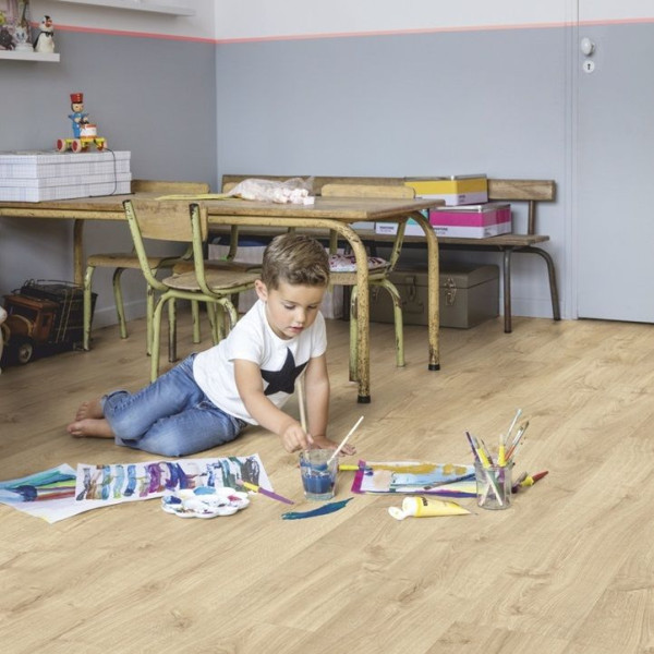 ПВХ плитка замковая Quick Step Pulse Click PUCL 40087 Дуб осенний теплый, 32 класс, Толщина 4,5 мм, 2,22 м2