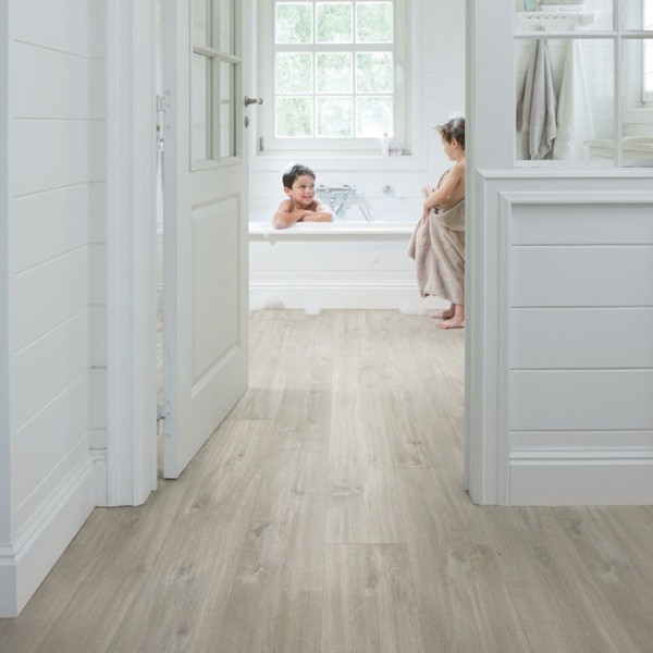 ПВХ плитка клеевая Quick Step Balance Glue Plus BAGP 40030 Дуб каньон серый пилёный, 33 класс, Толщина 2,5 мм, 3,655 м2