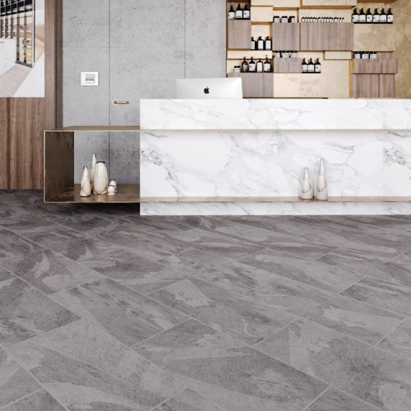 Виниловая плитка Moduleo Impress DB Mustang Slate 70928, 33 класс, Толщина 2,5 мм, 3,47 м2